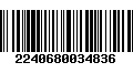 Código de Barras 2240680034836