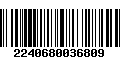 Código de Barras 2240680036809