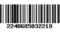 Código de Barras 2240685032219