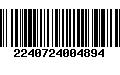 Código de Barras 2240724004894