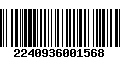 Código de Barras 2240936001568