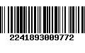 Código de Barras 2241893009772