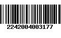 Código de Barras 2242004003177