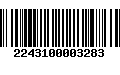 Código de Barras 2243100003283