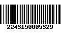 Código de Barras 2243150005329