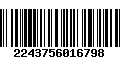 Código de Barras 2243756016798