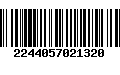 Código de Barras 2244057021320