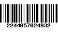 Código de Barras 2244057024932