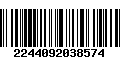 Código de Barras 2244092038574