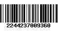 Código de Barras 2244237009360