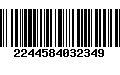 Código de Barras 2244584032349