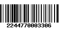 Código de Barras 2244770003306