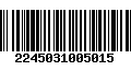 Código de Barras 2245031005015