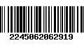 Código de Barras 2245062062919