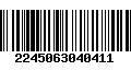 Código de Barras 2245063040411