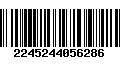 Código de Barras 2245244056286