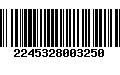 Código de Barras 2245328003250