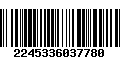 Código de Barras 2245336037780