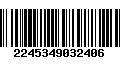 Código de Barras 2245349032406