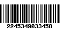 Código de Barras 2245349033458