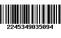 Código de Barras 2245349035094