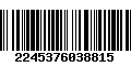 Código de Barras 2245376038815