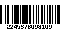 Código de Barras 2245376098109