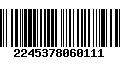 Código de Barras 2245378060111