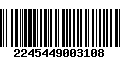 Código de Barras 2245449003108