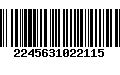 Código de Barras 2245631022115