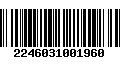 Código de Barras 2246031001960