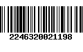 Código de Barras 2246320021198