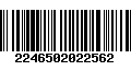 Código de Barras 2246502022562