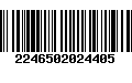 Código de Barras 2246502024405