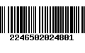 Código de Barras 2246502024801