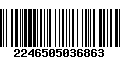 Código de Barras 2246505036863