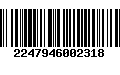 Código de Barras 2247946002318