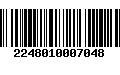 Código de Barras 2248010007048