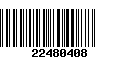 Código de Barras 22480408