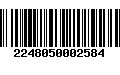 Código de Barras 2248050002584