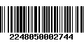 Código de Barras 2248050002744