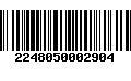 Código de Barras 2248050002904