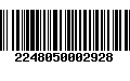 Código de Barras 2248050002928