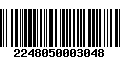 Código de Barras 2248050003048