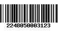 Código de Barras 2248050003123