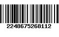 Código de Barras 2248675268112