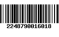 Código de Barras 2248790016018