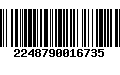 Código de Barras 2248790016735