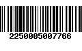 Código de Barras 2250005007766