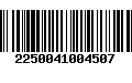 Código de Barras 2250041004507